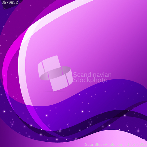 Image of Purple Curves Background Means Swirly Lines And Sparkles\r