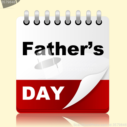 Image of Fathers Day Indicates Date Daddy And Celebration