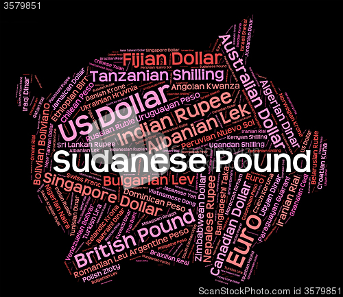 Image of Sudanese Pound Means Currency Exchange And Coinage