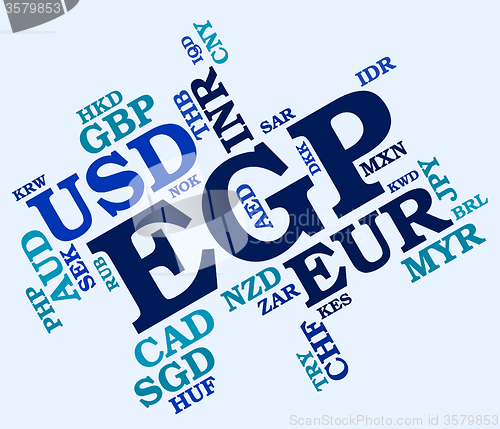 Image of Egp Currency Represents Forex Trading And Exchange