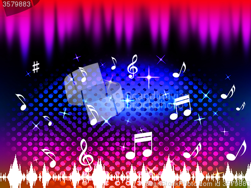 Image of Music Background Means Singing Dancing Or Melody\r