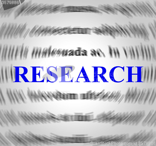 Image of Research Definition Represents Gathering Data And Analyse