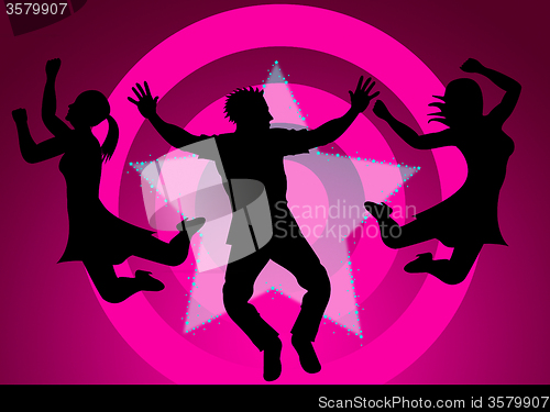 Image of Excitement Disco Represents Nightclub Activity And Party