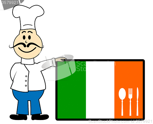Image of Chef Ireland Shows Cooking In Kitchen And Catering