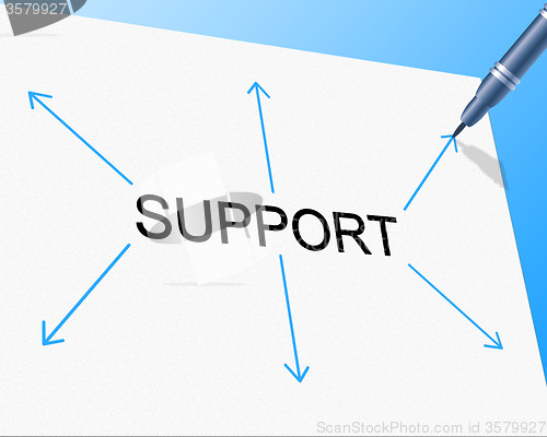 Image of Support Supporting Represents Counselling Helping And Assist