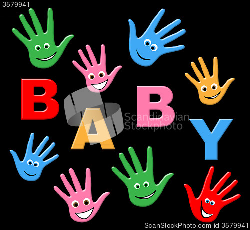 Image of Baby Hands Represents Parenthood Newborn And Parenting