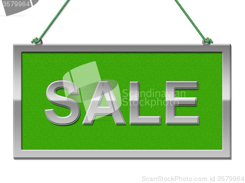 Image of Sale Sign Indicates Signboard Discounts And Promotional