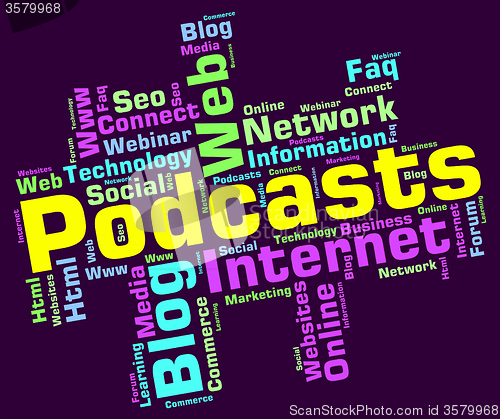 Image of Podcast Word Shows Webcast Podcasts And Streaming
