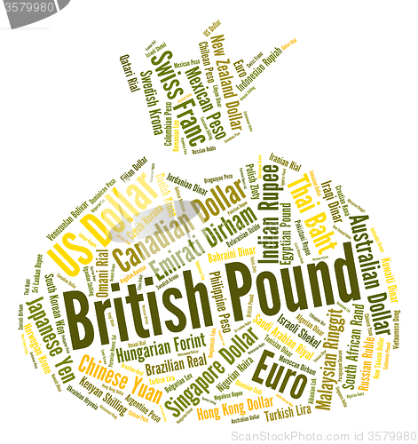 Image of British Pound Shows Foreign Exchange And Currency