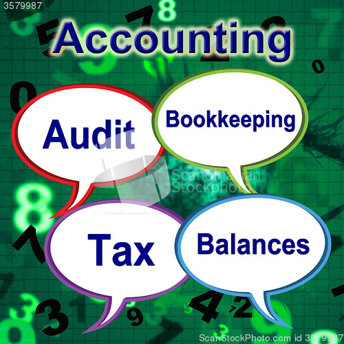 Image of Accounting Words Means Balancing The Books And Auditor