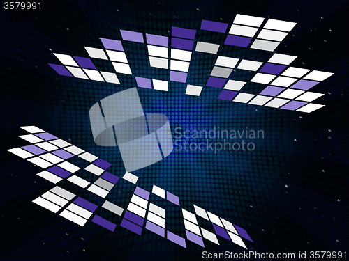 Image of Soundwaves Background Shows Tune Notes And Musical\r