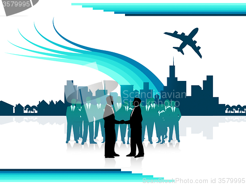 Image of Business People Indicates Corporate Executive And Professionals