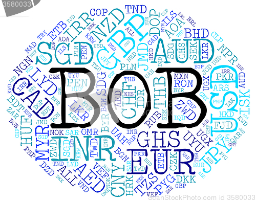 Image of Bob Currency Shows Bolivia Bolivianos And Coin