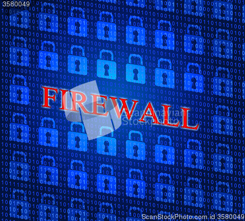 Image of Security Firewall Indicates No Access And Defence