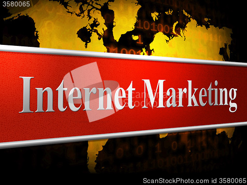 Image of Marketing Internet Means World Wide Web And Promotions