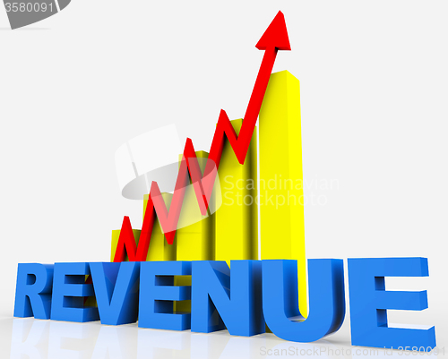 Image of Increase Revenue Represents Business Graph And Advancing