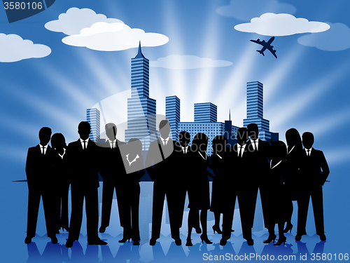 Image of Business People Represents Executive Group And Businesspeople