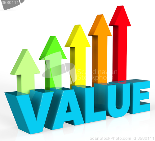 Image of Increase Value Means Up Worth And Valuable