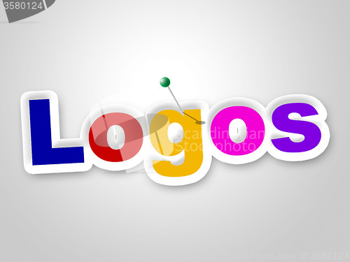 Image of Logos Sign Represents Company Identity And Brand