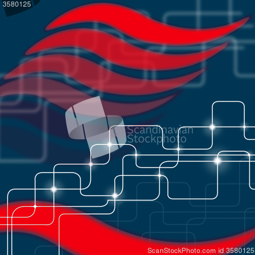 Image of Electronic Circuit Indicates High Tech And Background