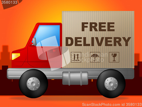Image of Free Delivery Represents With Our Compliments And Delivering