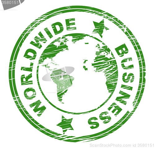 Image of Worldwide Business Represents Corporation Biz And Globalise