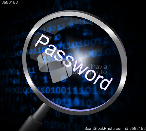 Image of Magnifier Password Shows Sign In And Account