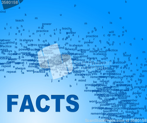 Image of Facts Words Shows Information Knowledge And True