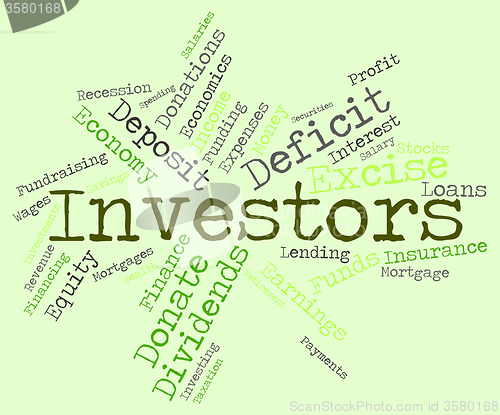 Image of Investors Word Means Return On Investment And Savings