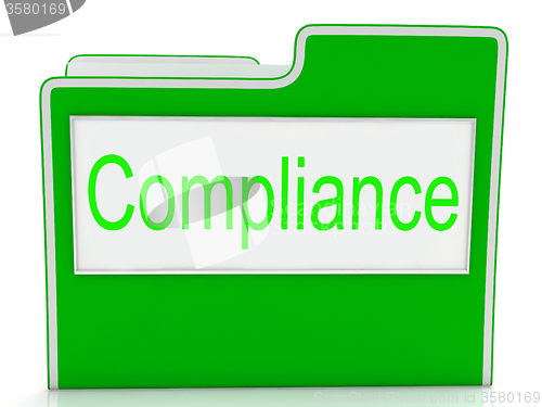 Image of Compliance Files Shows Agree To And Comply