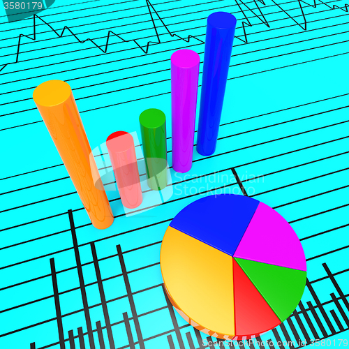 Image of Graph Report Shows Infochart Document And Investment