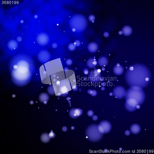 Image of Blurred Light Spots Background Shows Blurry Twinkling Or Creativ