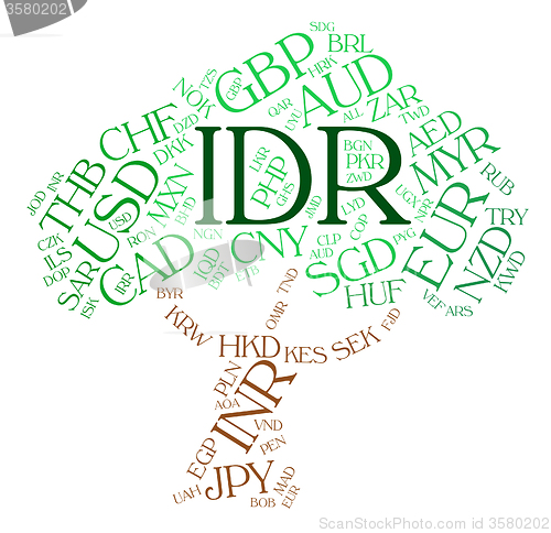 Image of Idr Currency Means Foreign Exchange And Coin