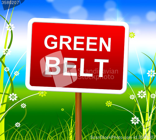 Image of Green Belt Shows Scene Meadow And Landscape