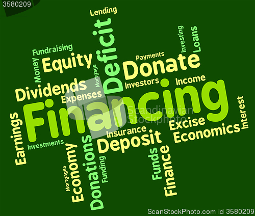 Image of Financing Word Means Business Trading And Money