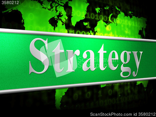 Image of Business Strategy Means Commercial Biz And Tactics