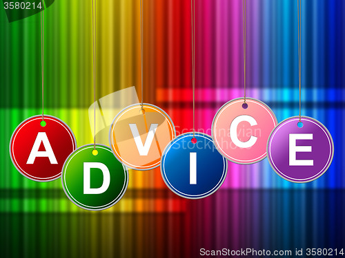 Image of Advice Advisor Means Inform Information And Answers