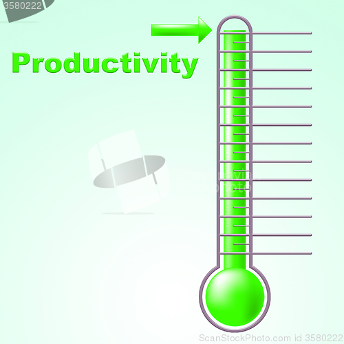 Image of Thermometer Productivity Indicates Mercury Effective And Degree