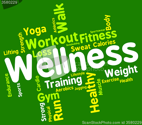 Image of Wellness Words Indicates Health Check And Care