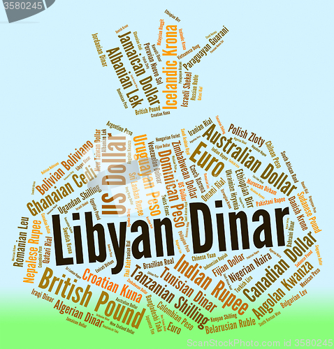 Image of Libyan Dinar Represents Foreign Exchange And Broker