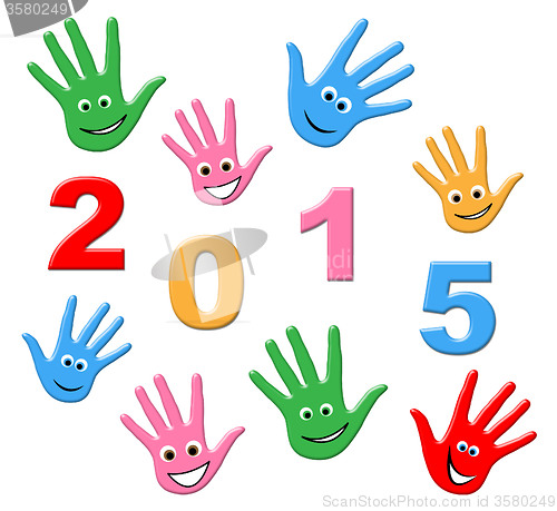 Image of New Year Represents Two Thosand Fifteen And Annual