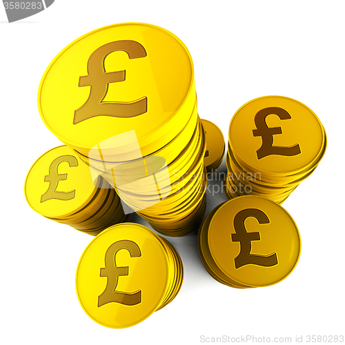 Image of Pound Savings Means Financial Increase And Currency