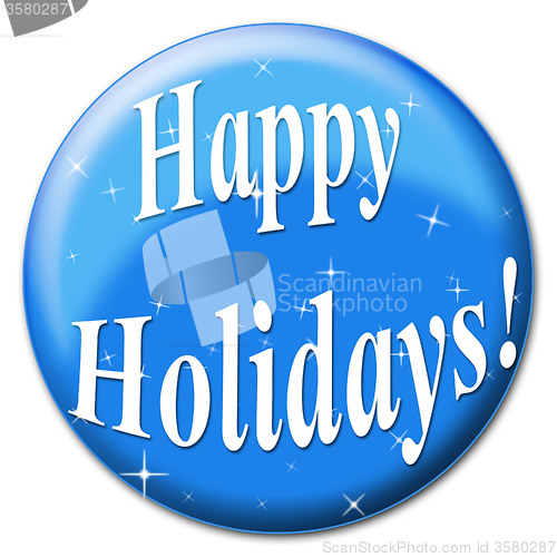 Image of Happy Holidays Represents New Year And Celebration