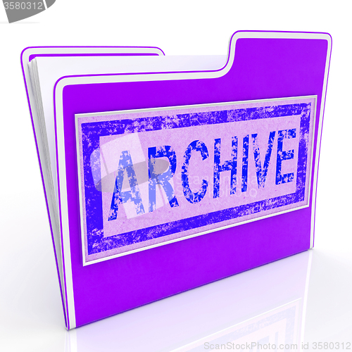 Image of Archive File Indicates Organized Folders And Document