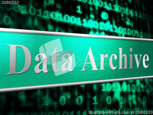 Image of Data Archive Means File Transfer And Backup