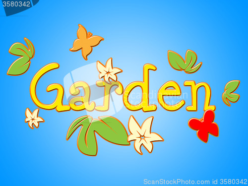 Image of Garden Flowers Means Home Petals And Floral