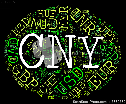 Image of Cny Currency Indicates Forex Trading And Banknotes