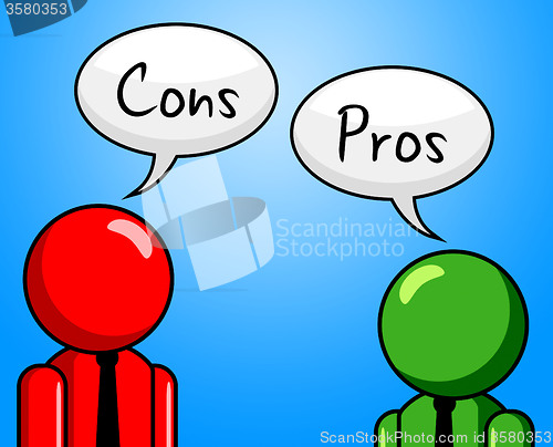 Image of Cons Pros Indicates All Right And Ok