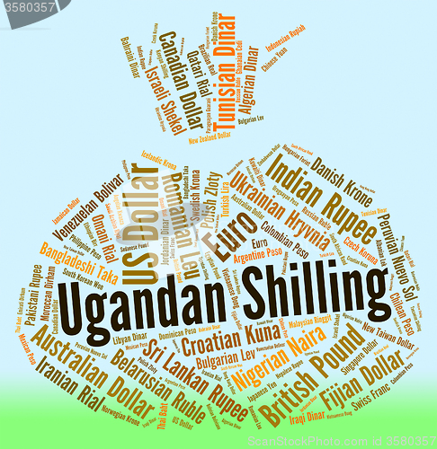 Image of Ugandan Shilling Indicates Exchange Rate And Broker