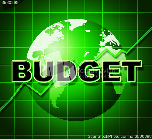 Image of Budget Graph Means Costing Expenditure And Statistic